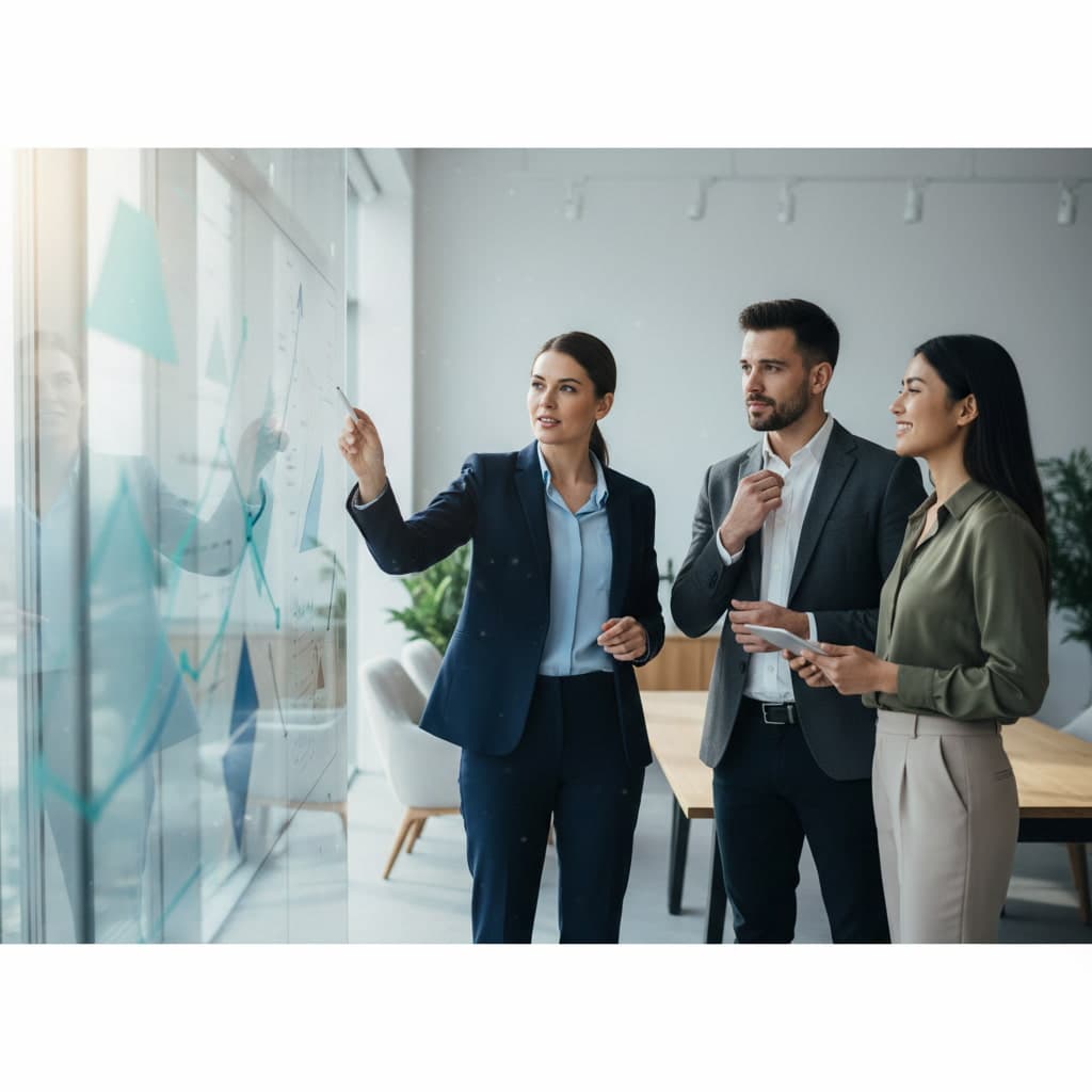 Professional automation consultant in modern office